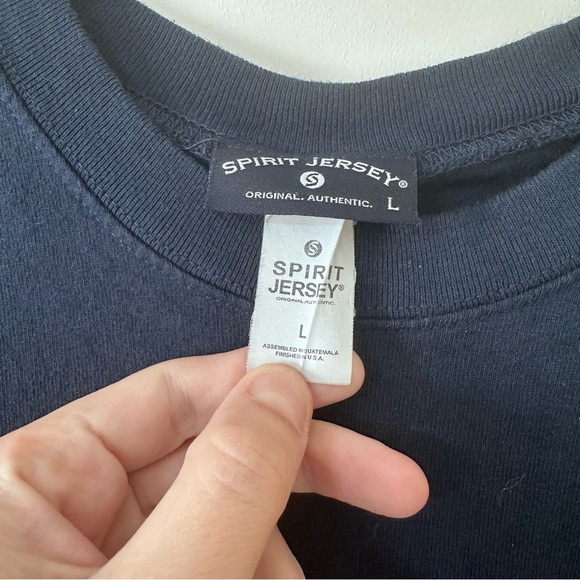 Margaritaville Navy White Mint Green Spirit Jersey Size L - Picture 3 of 6
